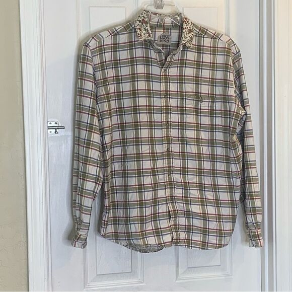 Fiurst of a Kind Flannel Floral a button Down Shirt Size 2X - Picture 3 of 8